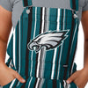 Philadelphia Eagles NFL Womens Hyper Stripe Bib Overalls