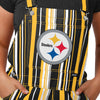 Pittsburgh Steelers NFL Womens Hyper Stripe Bib Overalls