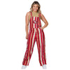 San Francisco 49ers NFL Womens Hyper Stripe Bib Overalls