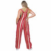 San Francisco 49ers NFL Womens Hyper Stripe Bib Overalls