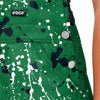 Philadelphia Eagles NFL Womens Kelly Green Paint Splatter Bib Overalls