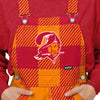 Tampa Bay Buccaneers NFL Womens Creamsicle Plaid Thematic Bib Overalls