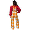 Tampa Bay Buccaneers NFL Womens Creamsicle Plaid Thematic Bib Overalls