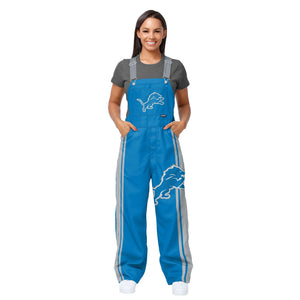 Detroit Lions NFL Womens Team Stripe Bib Overalls