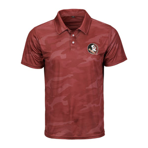 Florida State Seminoles NCAA Mens Color Camo Polyester Polo
