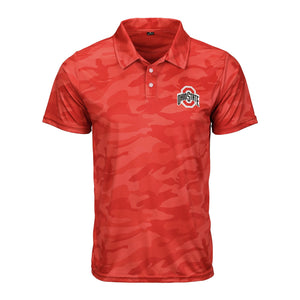 Ohio State Buckeyes NCAA Mens Color Camo Polyester Polo