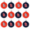 St Louis Cardinals MLB 12 Pack Ball Ornament Set