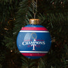 Texas Rangers MLB 2023 World Series Champions Glass Ball Ornament