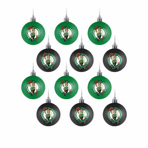 Boston Celtics NBA 12 Pack Ball Ornament Set