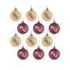 Florida State Seminoles NCAA 12 Pack Ball Ornament Set