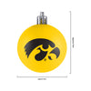 Iowa Hawkeyes NCAA 12 Pack Ball Ornament Set