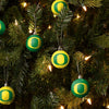 Oregon Ducks NCAA 12 Pack Ball Ornament Set