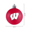 Wisconsin Badgers NCAA 12 Pack Ball Ornament Set