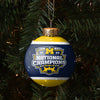 Michigan Wolverines NCAA 2023 Football National Champions Glass Ball Ornament