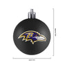 Baltimore Ravens NFL 12 Pack Ball Ornament Set