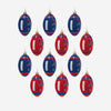 Buffalo Bills NFL 12 Pack Football Ornament Set