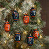 Chicago Bears NFL 12 Pack Football Ornament Set