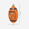 Denver Broncos NFL 12 Pack Football Ornament Set