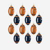 Denver Broncos NFL 12 Pack Football Ornament Set