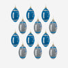 Detroit Lions NFL 12 Pack Football Ornament Set