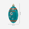 Miami Dolphins NFL 12 Pack Football Ornament Set