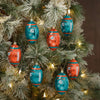 Miami Dolphins NFL 12 Pack Football Ornament Set