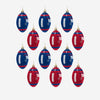 New York Giants NFL 12 Pack Football Ornament Set