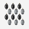 Las Vegas Raiders NFL 12 Pack Football Ornament Set