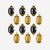 Pittsburgh Steelers NFL 12 Pack Football Ornament Set