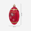 San Francisco 49ers NFL 12 Pack Football Ornament Set