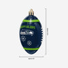 Seattle Seahawks NFL 12 Pack Football Ornament Set