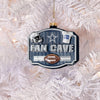 Dallas Cowboys NFL Blown Glass Fan Cave Ornament