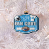 Detroit Lions NFL Blown Glass Fan Cave Ornament