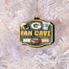 Green Bay Packers NFL Blown Glass Fan Cave Ornament