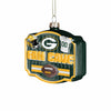 Green Bay Packers NFL Blown Glass Fan Cave Ornament