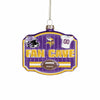 Minnesota Vikings NFL Blown Glass Fan Cave Ornament