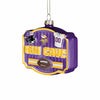 Minnesota Vikings NFL Blown Glass Fan Cave Ornament