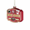 San Francisco 49ers NFL Blown Glass Fan Cave Ornament