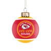 Kansas City Chiefs NFL Super Bowl LVIII Champions Glass Ball Ornament