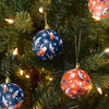 Denver Broncos NFL 4 Pack Ball Mascot Ornament Set