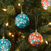 Miami Dolphins NFL 4 Pack Ball Mascot Ornament Set