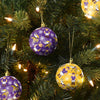 Minnesota Vikings NFL 4 Pack Ball Mascot Ornament Set