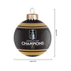 Vegas Golden Knights NHL 2023 Stanley Cup Champions Glass Ball Ornament