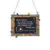 Philadelphia Flyers NHL Chalkboard Sign Ornament