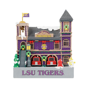 LSU Tigers NCAA Light Up Resin Team Firehouse