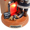 Dallas Cowboys NFL Santa Fireplace Figurine