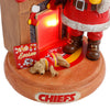 Kansas City Chiefs NFL Santa Fireplace Figurine