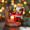 Kansas City Chiefs NFL Santa Fireplace Figurine