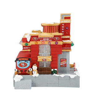 San Francisco 49ers NFL Light Up Resin Team Bus Station