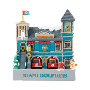 Miami Dolphins NFL Light Up Resin Team Firehouse